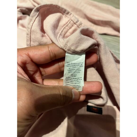 Faherty - Sunwashed Chambray Shirt /Coastal Muave /XL - Picture 7 of 8